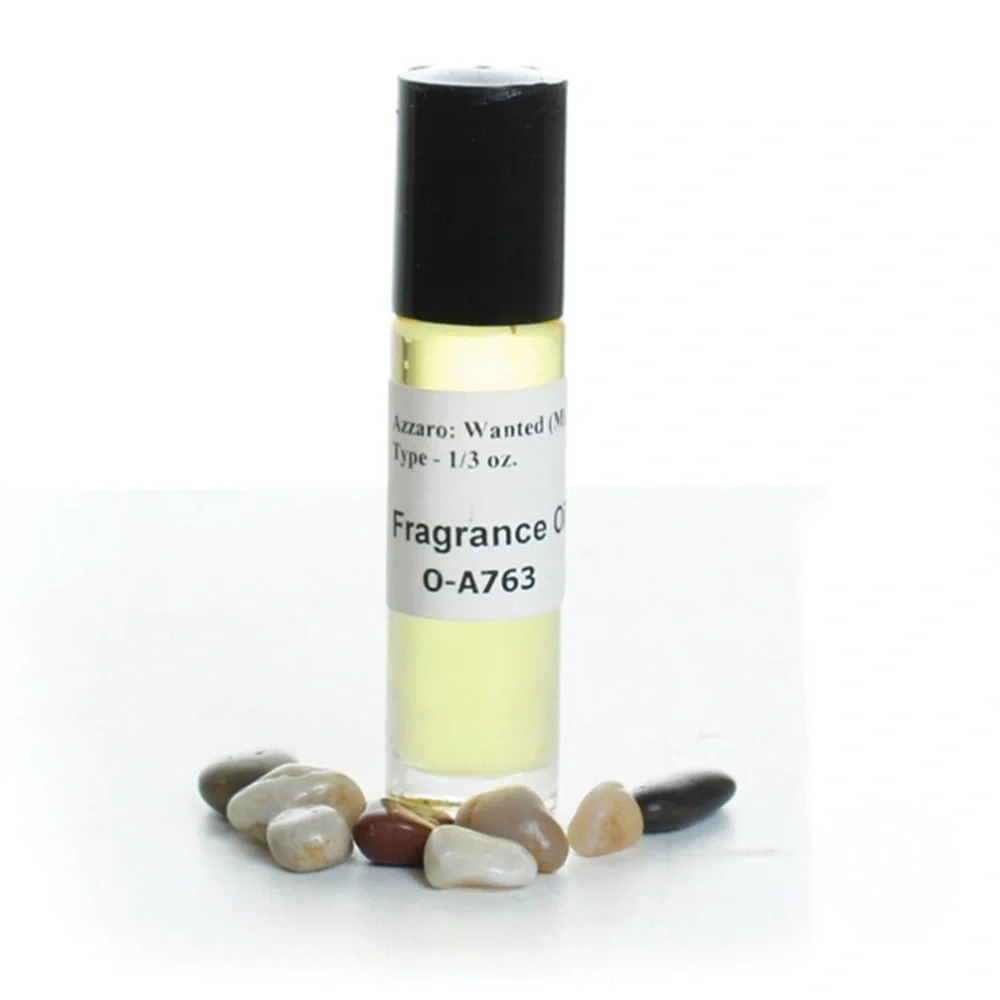 Wanted (M) Fragrance Oil 1/3 oz Glass Bottle Azzaro Type